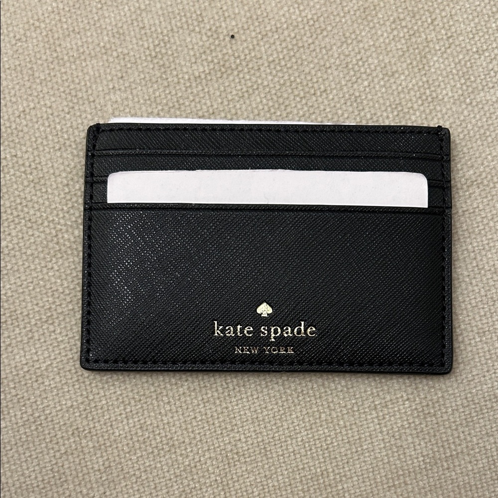 Kate Spade Black & Glitter Card Holder